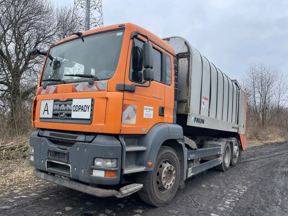 Śmieciarka Man TGA 26.320 Zabudowa FAUN na części !