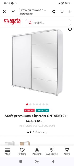 Szafa Agata na ubrania