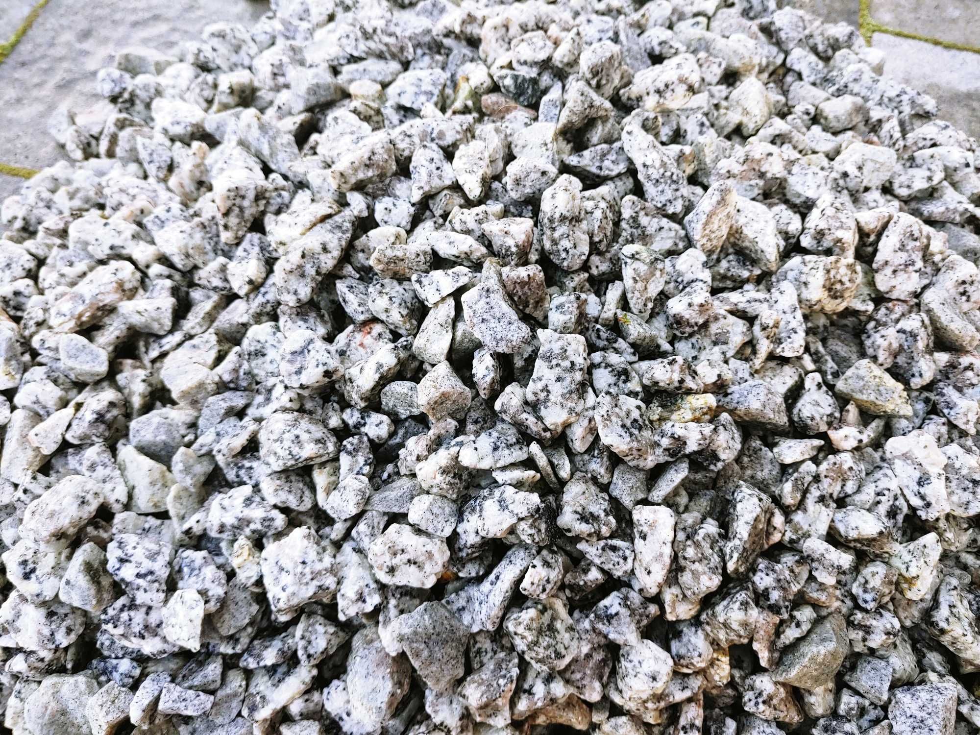 Kamień ozdobny, ogrodowy - Grys granitowy Dalmatyńczyk 8-16 Hurt-detal