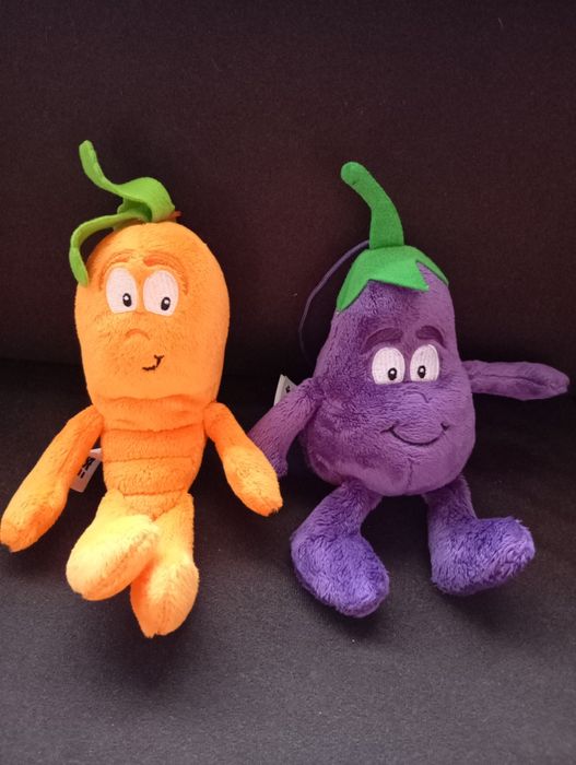 Мягкая игрушка морква и баклажан