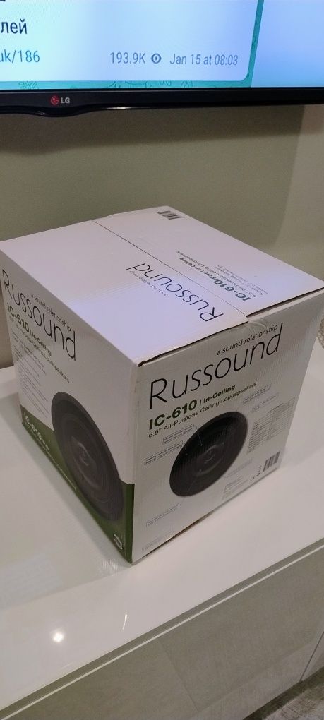 Продам вбудовувані стельові акустичні системи Russound IC-610 НОВІ,США