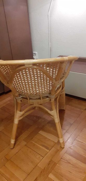 Meble Rattanowe: 2 fotele + stolik