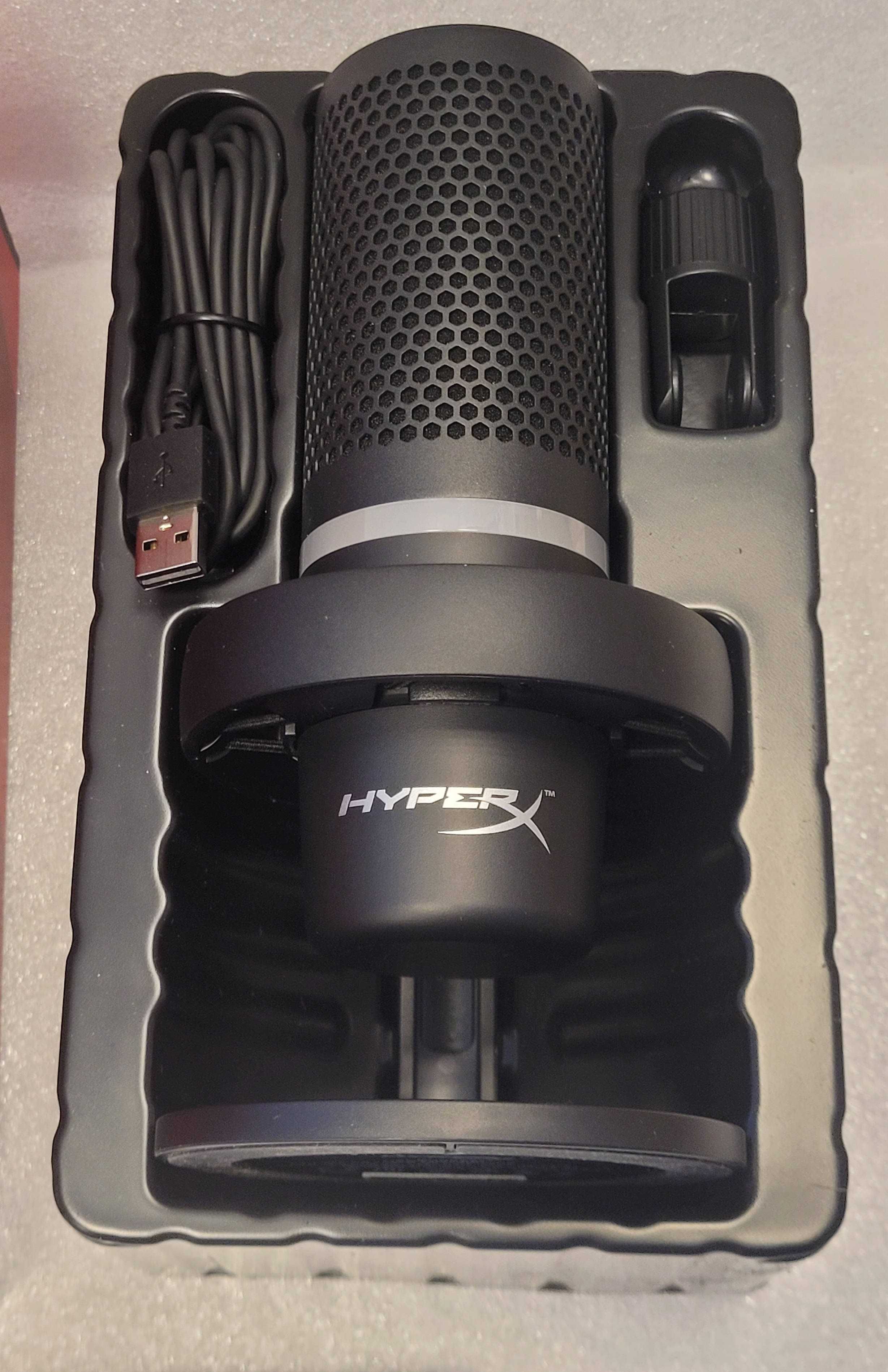 Mikrofon HyperX DuoCast Przewodowy Pojemnościowy Ps4 Ps5 Pudełko