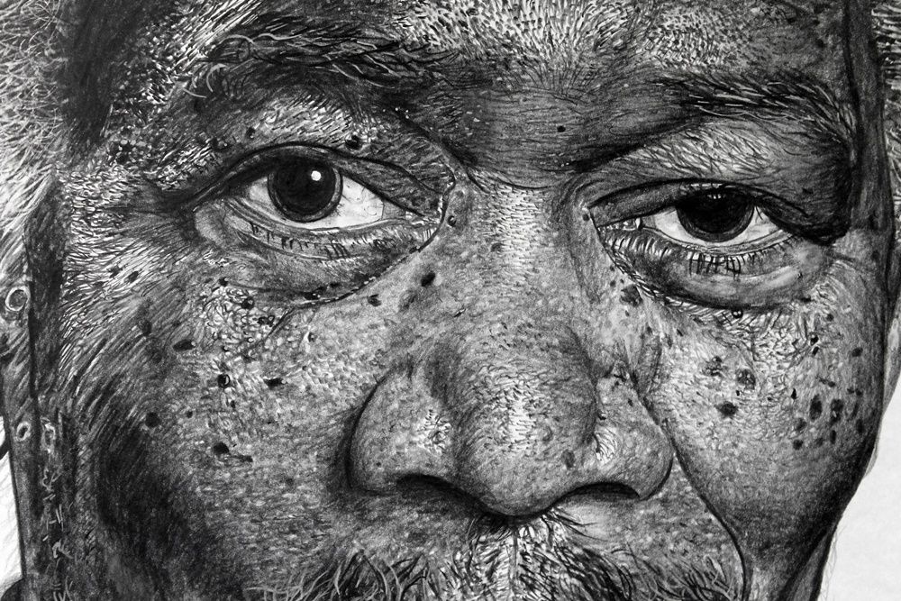 Desenho hiper realista - Morgan Freeman