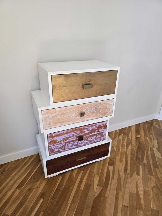 Komoda kolorowa solidna  - drewno egzotyczne - KRAKÓW