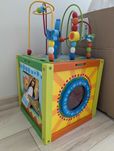 Kostka edukacyjna dla dzieci drewniana
