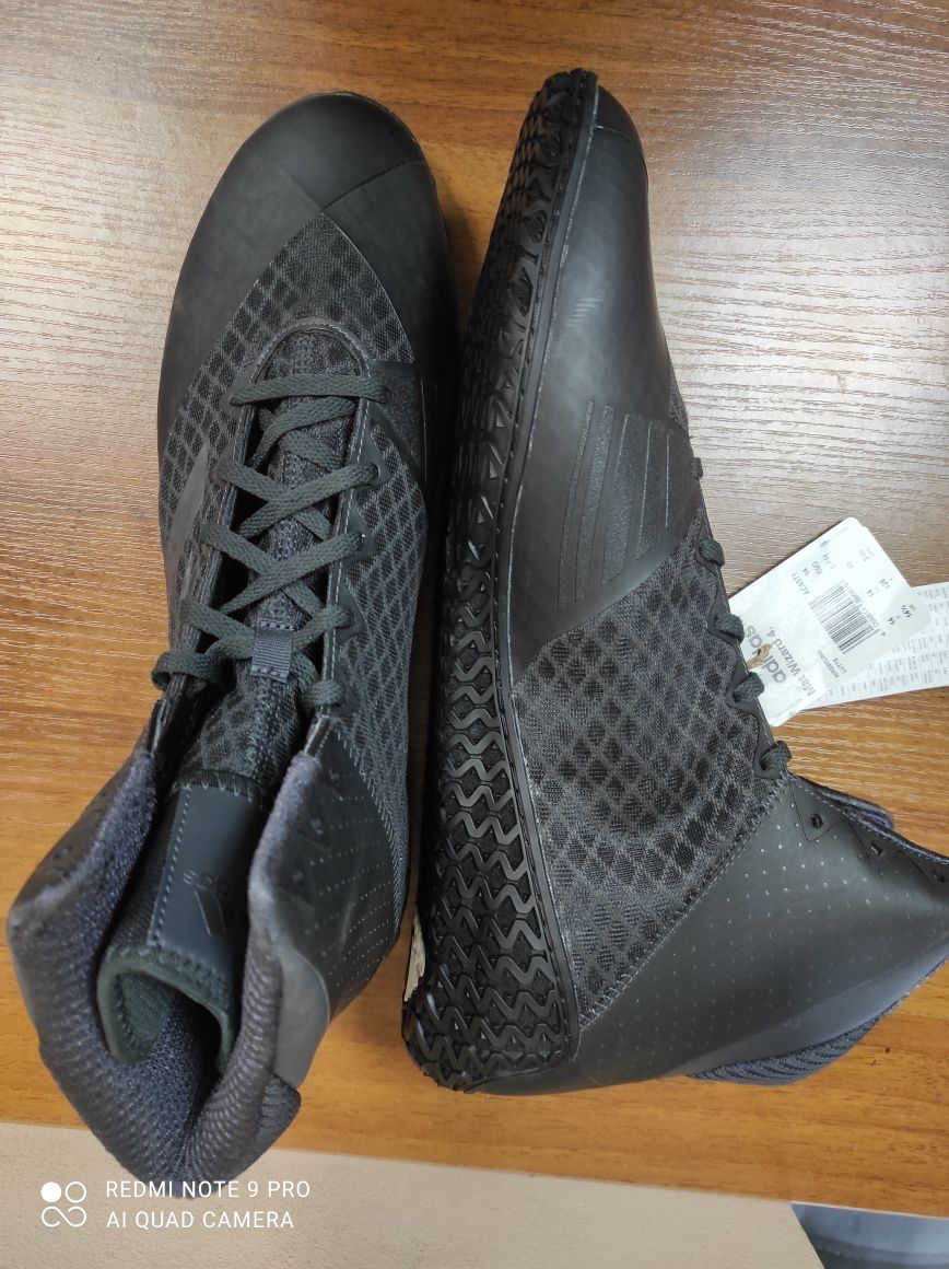 ОРИГІНАЛ 100% Боксерки Adidas Mat Wizard 4 black/carbon ac6971 51 1/3