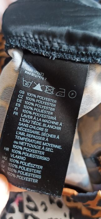 Sg Spodnie damskie 36 , S  H&M spodnie w panterkę na gumce  36 , S