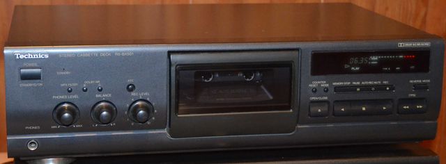 Technics RS-BX501 Magnetofon kasetowy Dolby B,C HX-Pro Antracyt