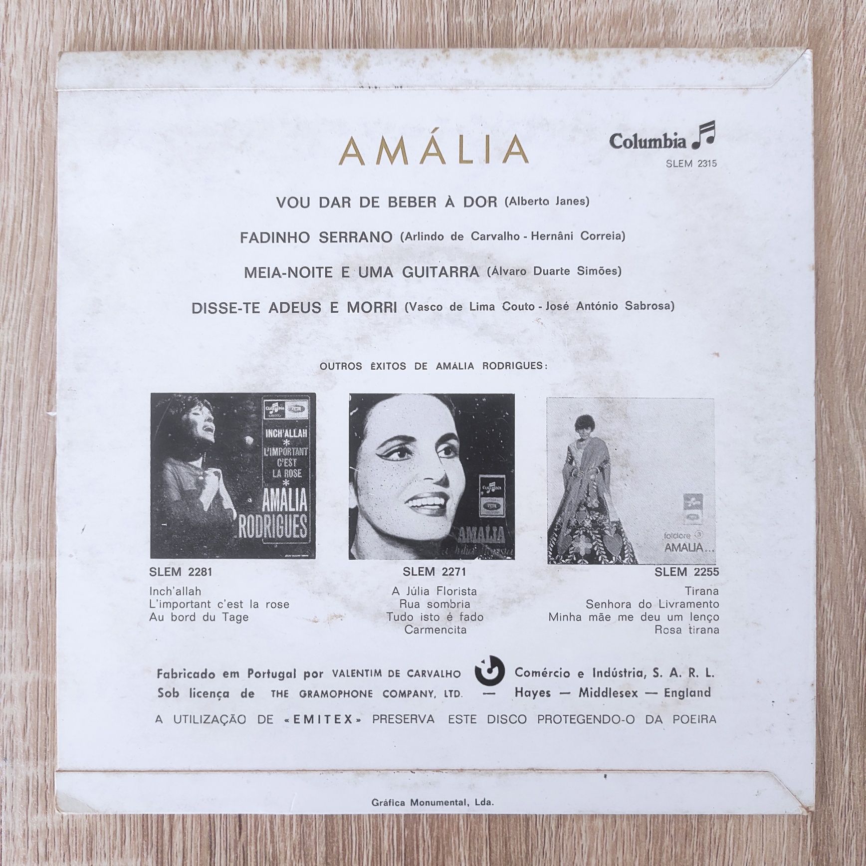Vinil EP Amália Rodrigues