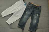 2x Rozmiar 92 - Jeansy Denim dżinsy jeans dżins spodnie dresy dresowe