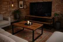 Stolik kawowy orzech 100x60 loft