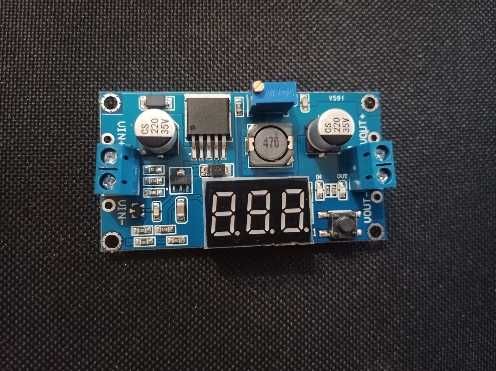 Понижающий DC-DC преобразователь LM2596S с вольтметром