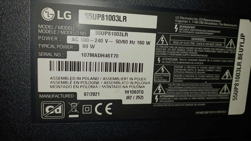 Telewizor LG 55 cali