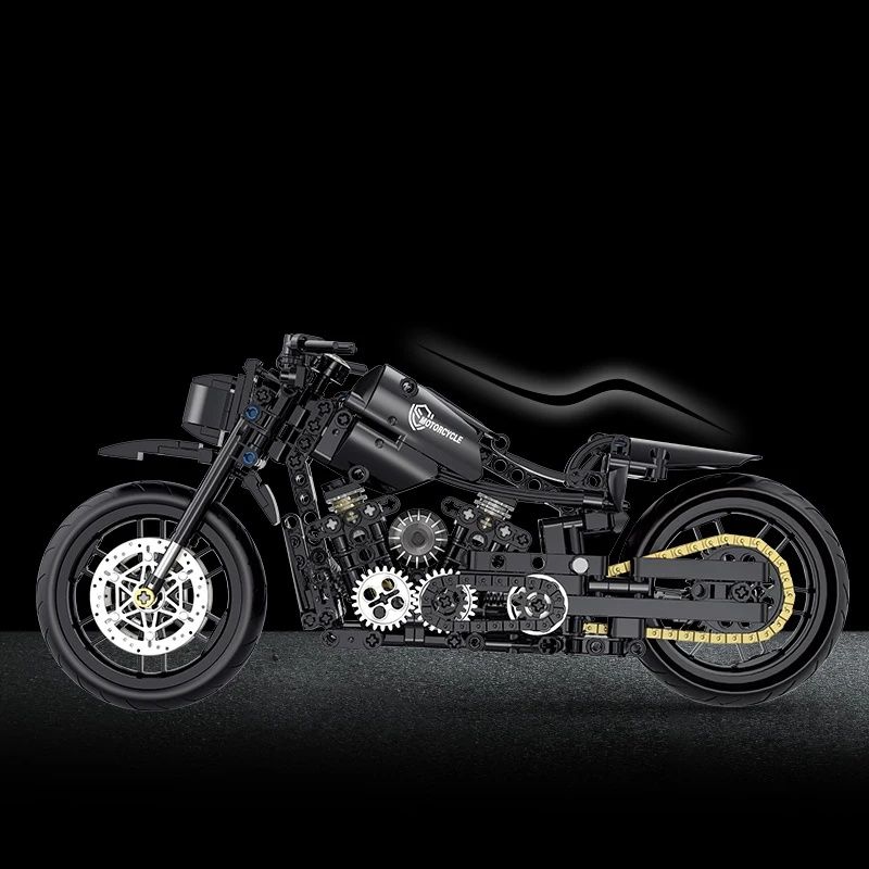 Klocki technic motor Harley Davidson, motocykl DUŻY 1:8, jak Lego