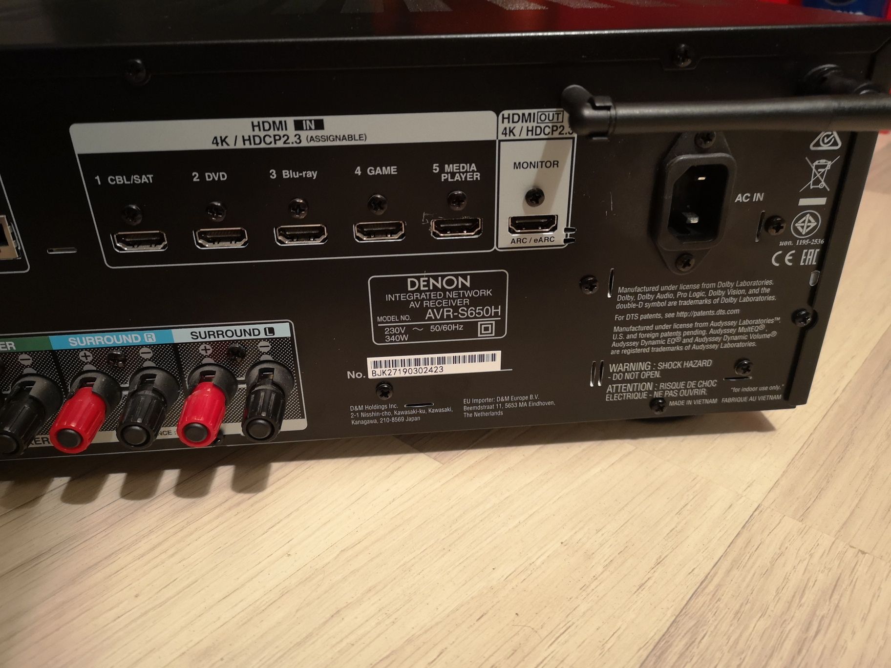 Amplituner Denon AVR-S650H