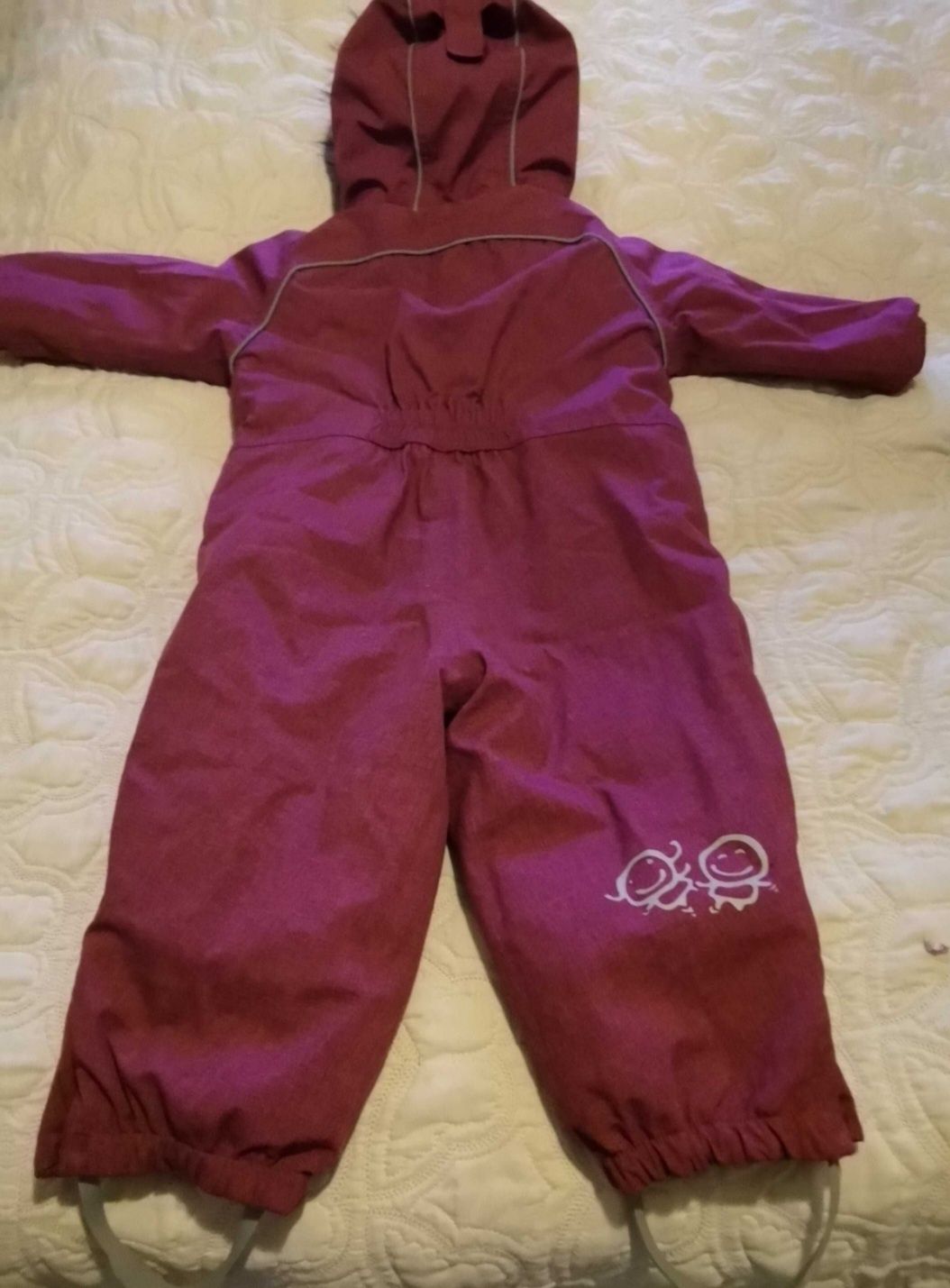 Kombinezon zimowy z futerkiem r.80 jak 869