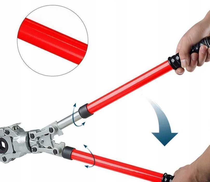 Dla Hydraulików RĘCZNA ZACISKARKA do Rur z Głowicą Nowa Gwarancja!