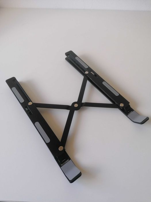 NOVO Suporte para portátil dobrável e ajustável, de alumínio.