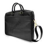 Guess Torba GUCB15PUSASBK 16"czarny/black Saffiano Script