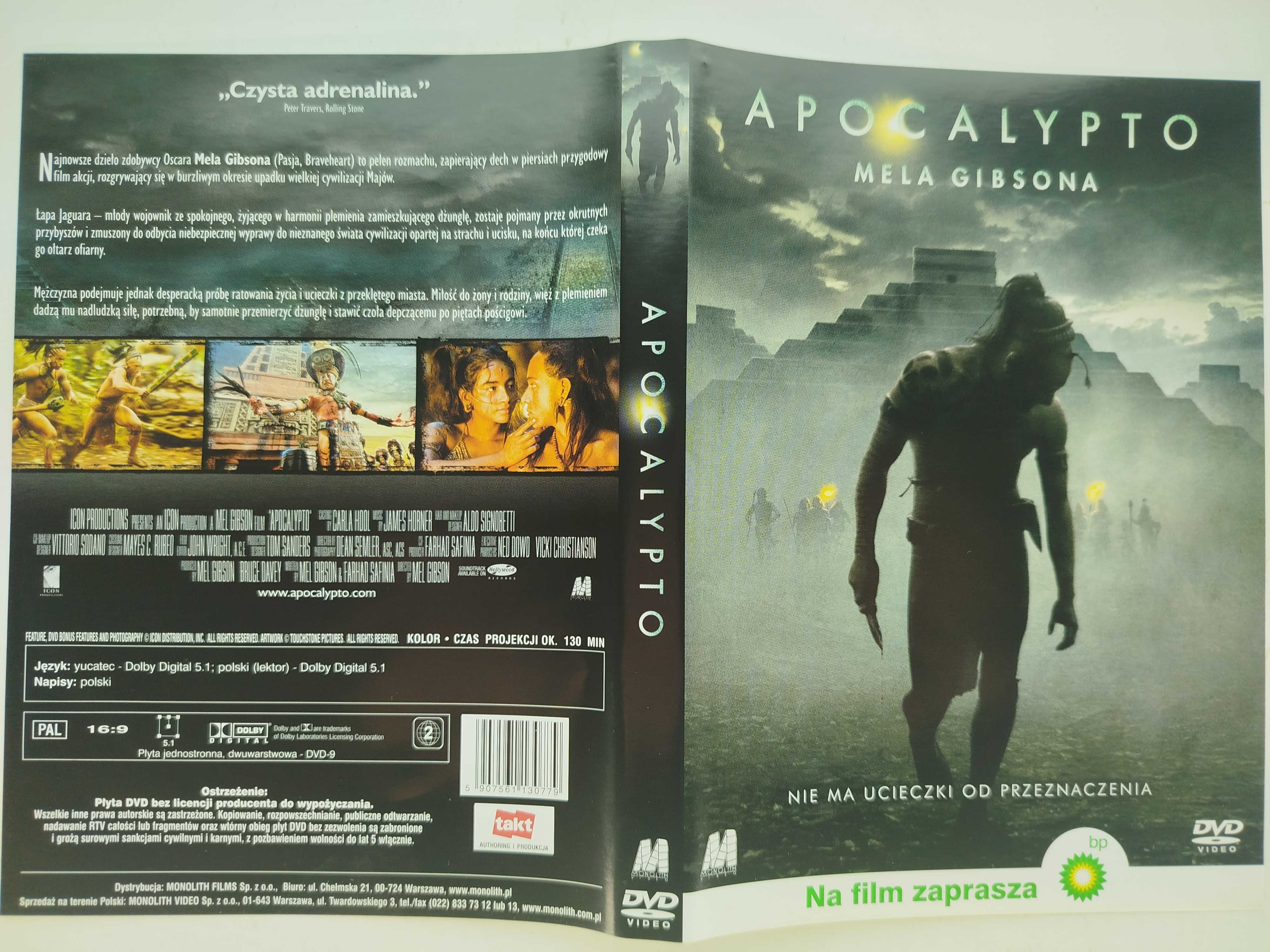 Apocalypto DVD Mel Gipson Czysta adrenalina dramat przygodowy