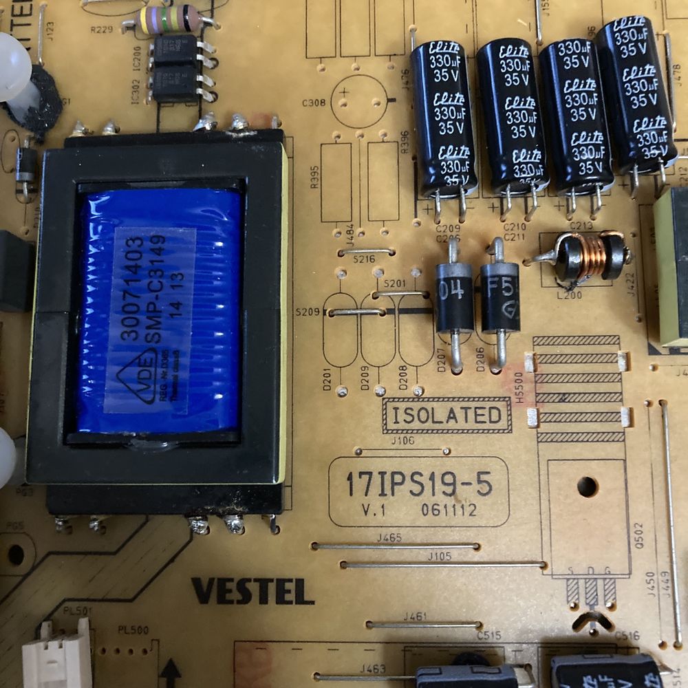 Placa Fonte de Alimentação Vestel 17IPS19