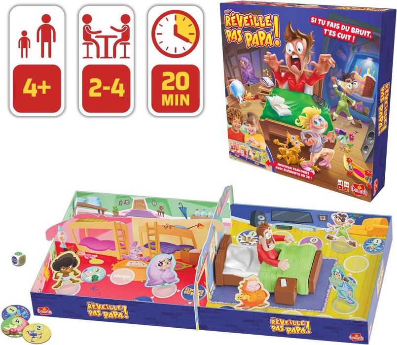 Goliat „Nie Budź Się Tato” Gra Akcji I Refleksu (Wersja Francuska)