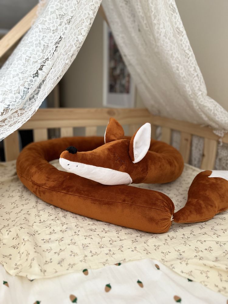 Ochraniacz do łóżeczka lisek handmade