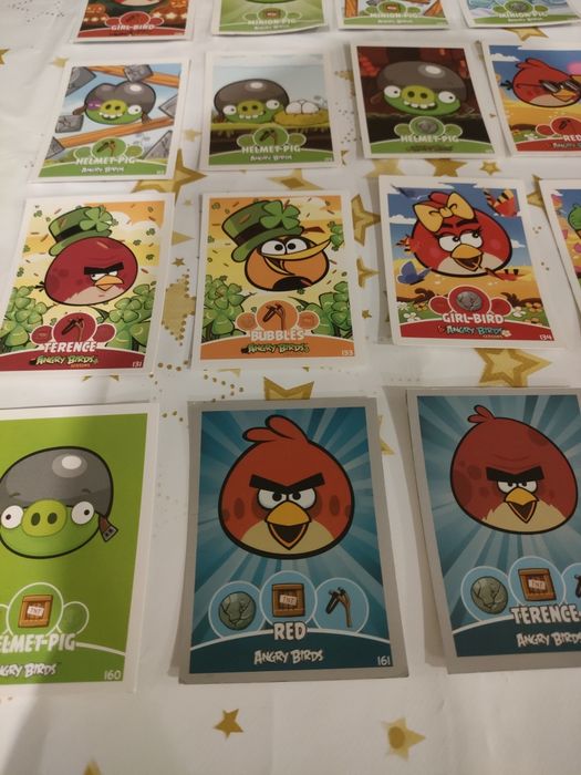Cartas colecionáveis Angry birds seasons