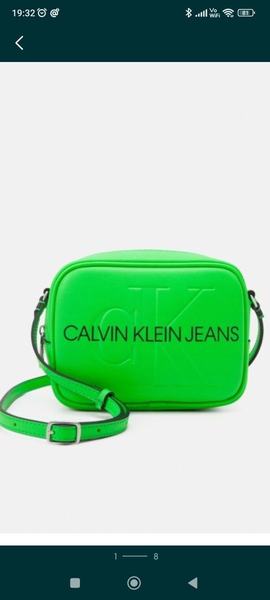 Hit Calvin Klein torebka camera Oryginalna crossbody torebka zielona s