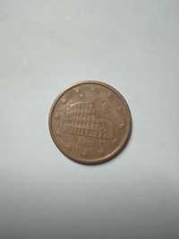 Moeda rara de 5 cêntimos Coliseu Itália 2002