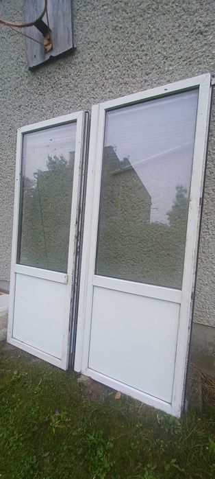 drzwi tarasowe balkonowe okno z demontażu