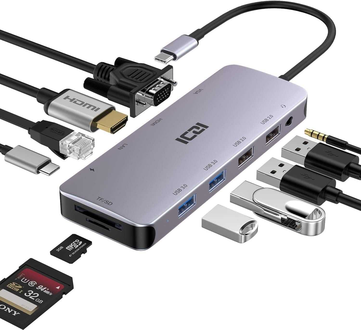 Hub USB C 11 w 1