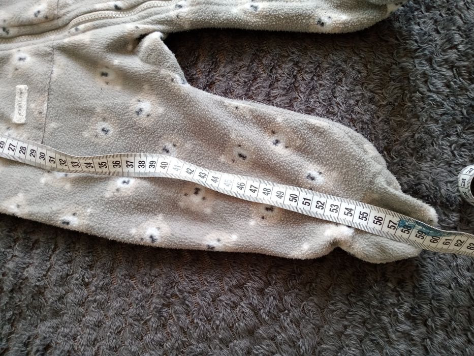 Pajacyk polarowy na suwak kombinezon 68