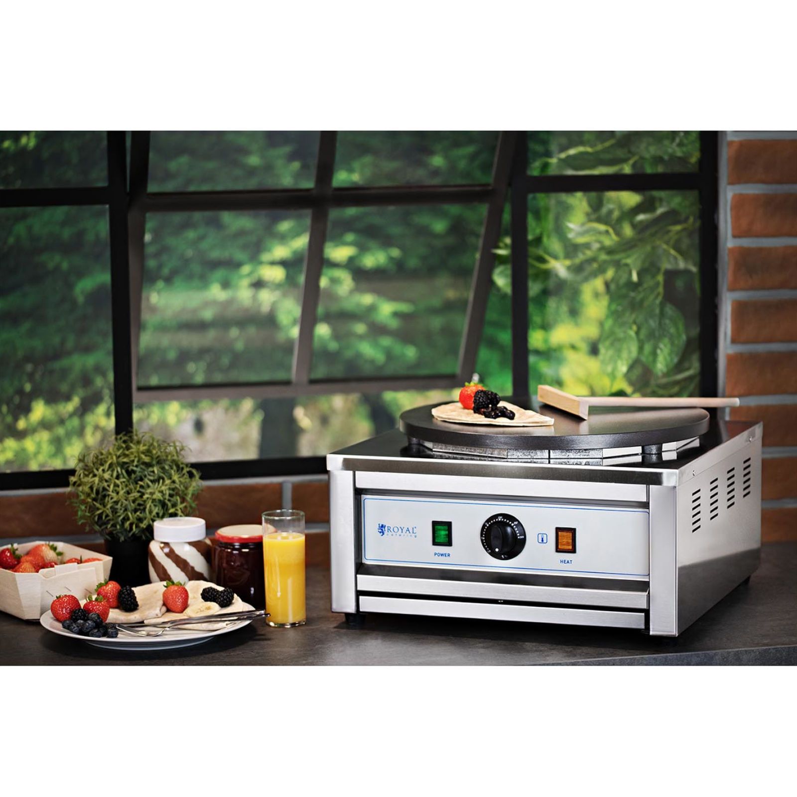 naleśnikarka okrągła elektryczna śr. 40 cm 0-300 c 3000 w