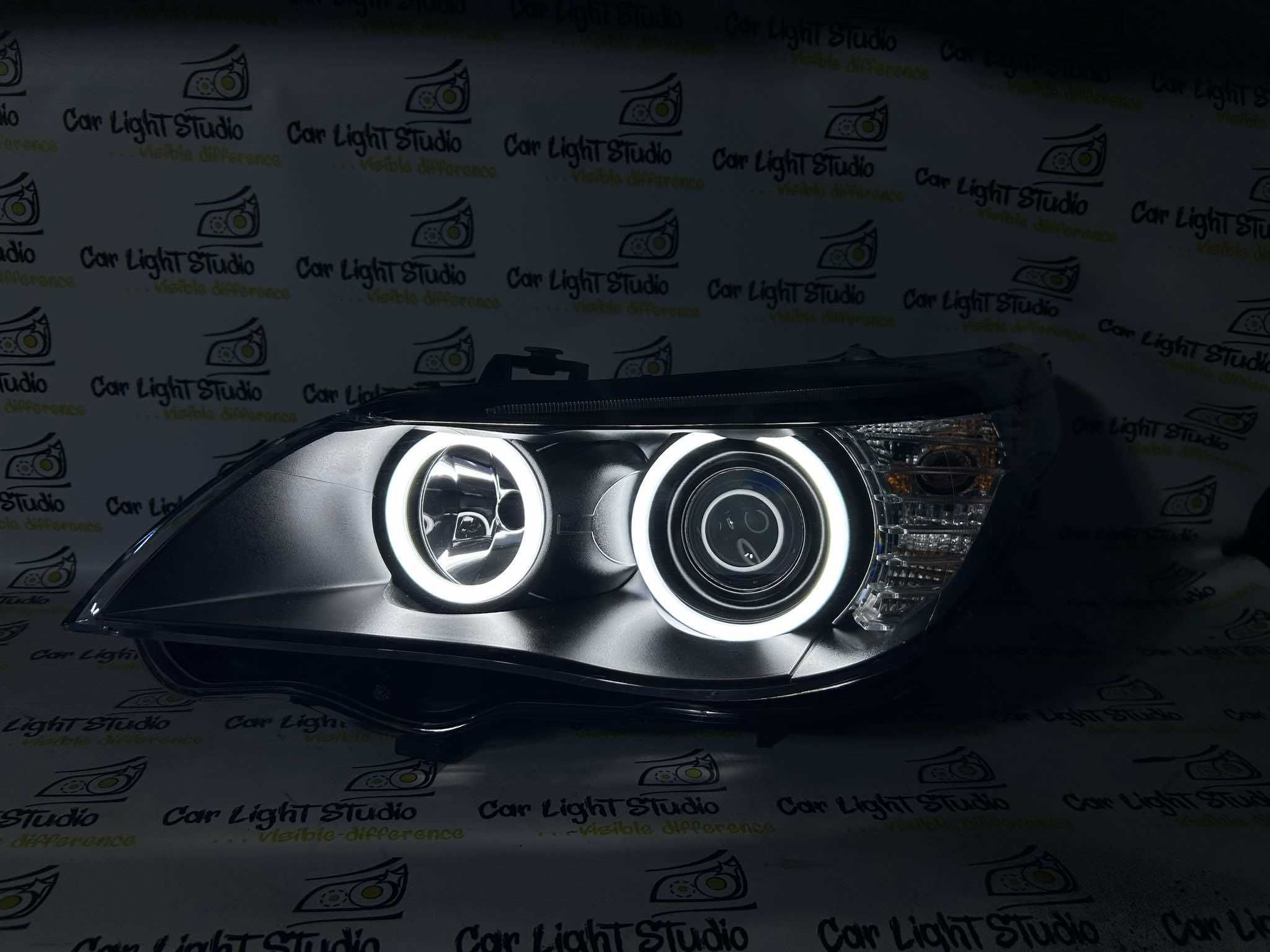 Reflektory BMW E60 E61 BI-LED/Cotton ringi / Komplet / LIFT