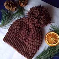 Zimowa czapka S - merynos, alpaka, - różne kolory, rozmiary