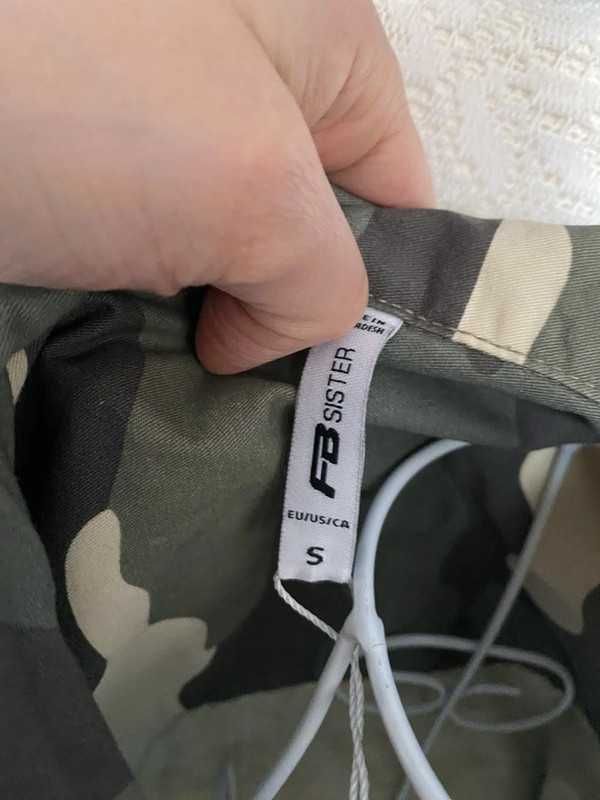 Nowa krótka kurtka moro nadruk z tyłu FB Sister S/M 36/38