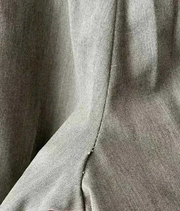 Szare popielate spodnie proste materiałowe męskie wełna vintage L 40