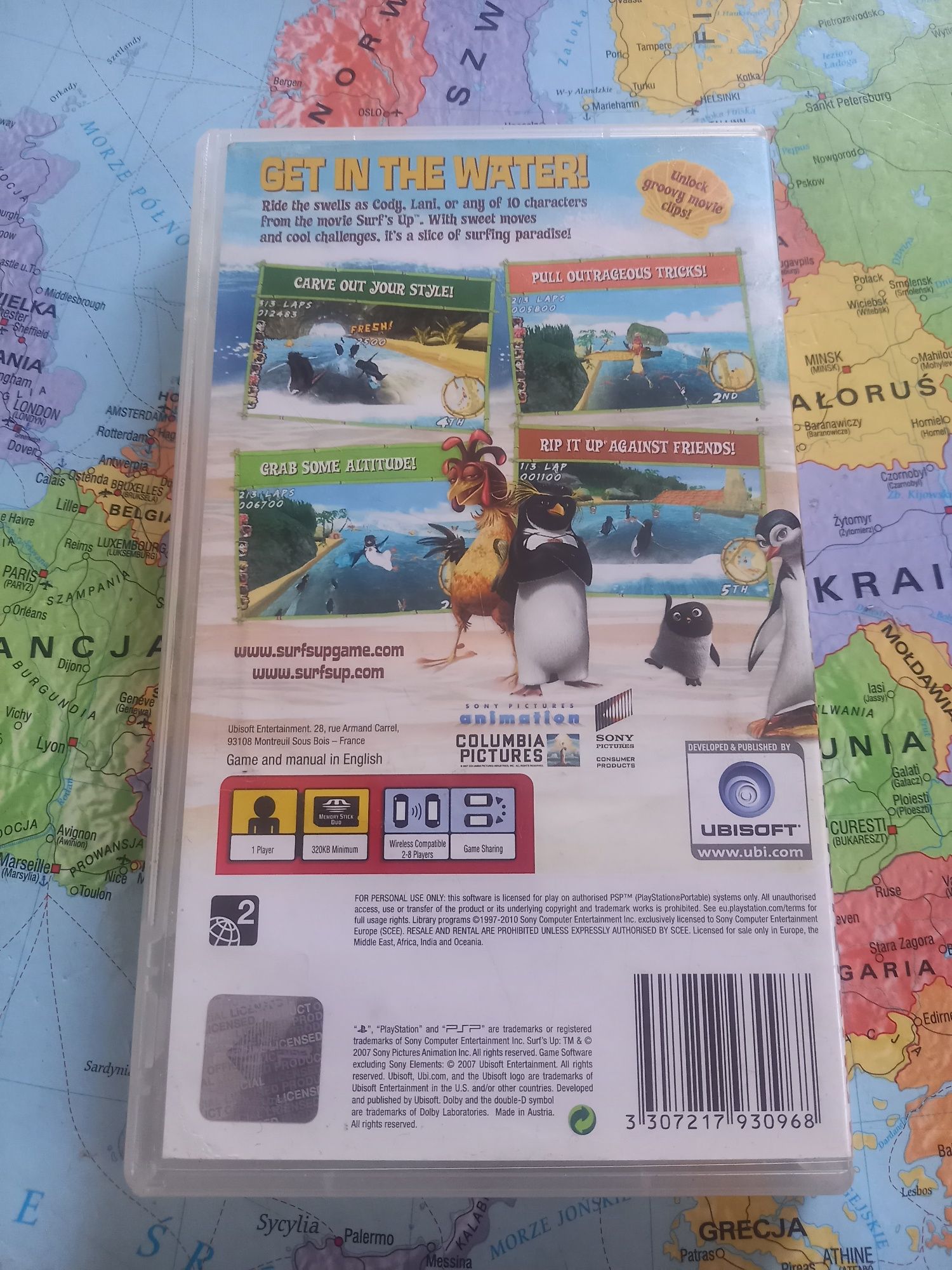 Gra Sony psp surf's up