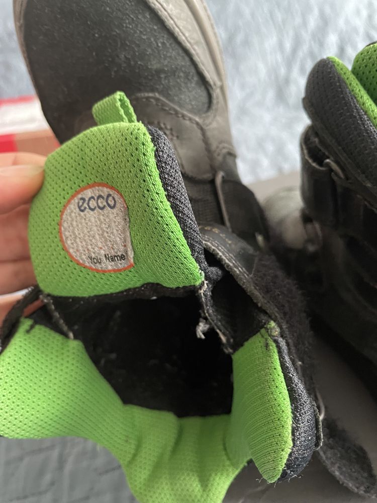 Ecco czarne buty zimowe śniegowce goretex 29