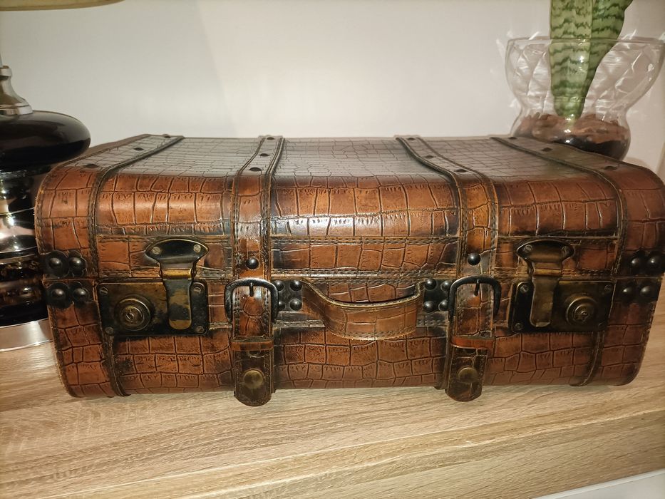 Mala Vintage em Pele, excelente estado de conservação