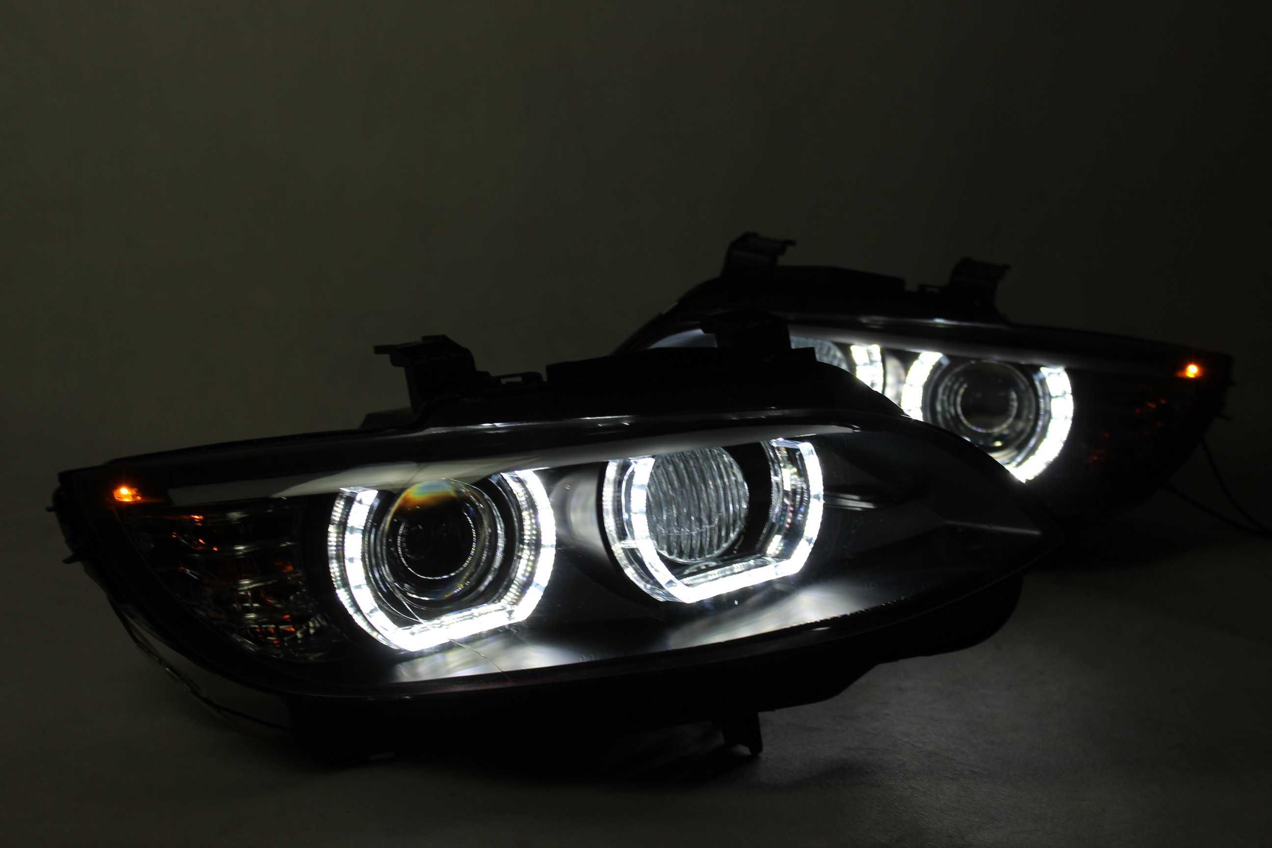 Lampy przednie przód BMW e92 e93 06-11 ANGEL EYES LED XENON DRL AFS !