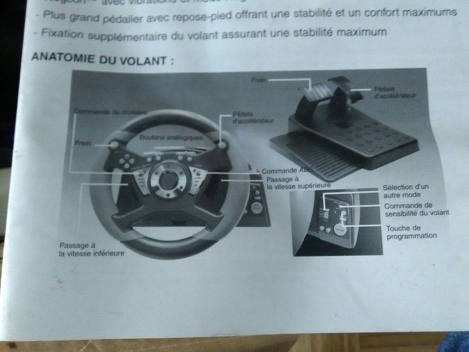 Volante vintage retro gaming PlayStation 2 novo na caixa