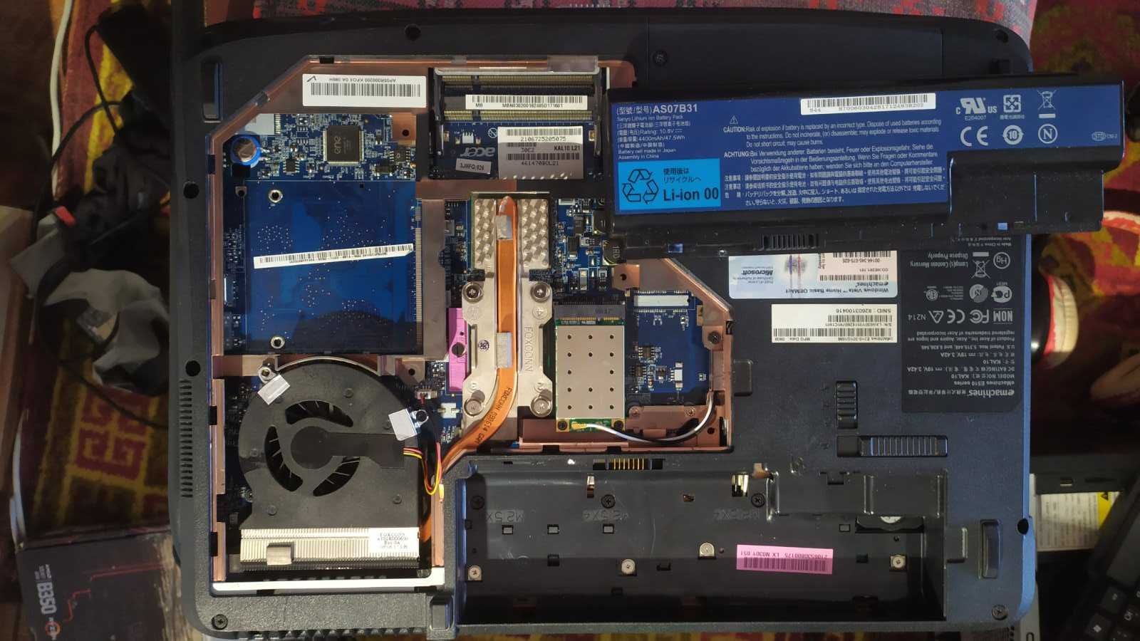 Ноутбук НЕ РОБОЧИЙ. Еmachines E510 model №KAL10