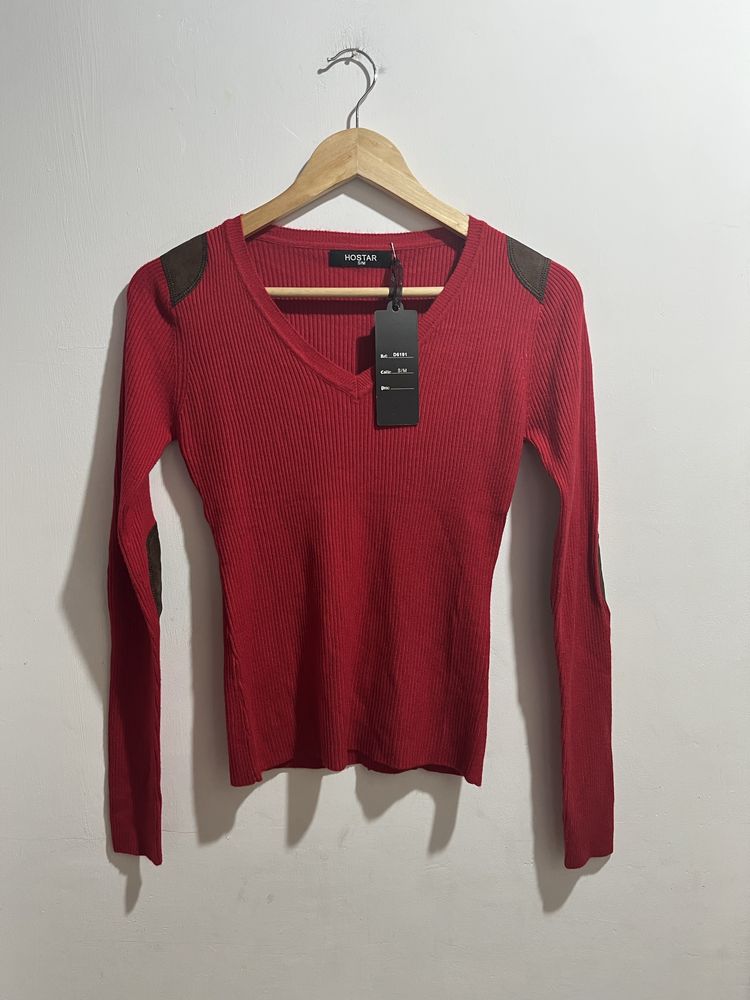 Nowy sweter damski z merino i kaszmiru S/M