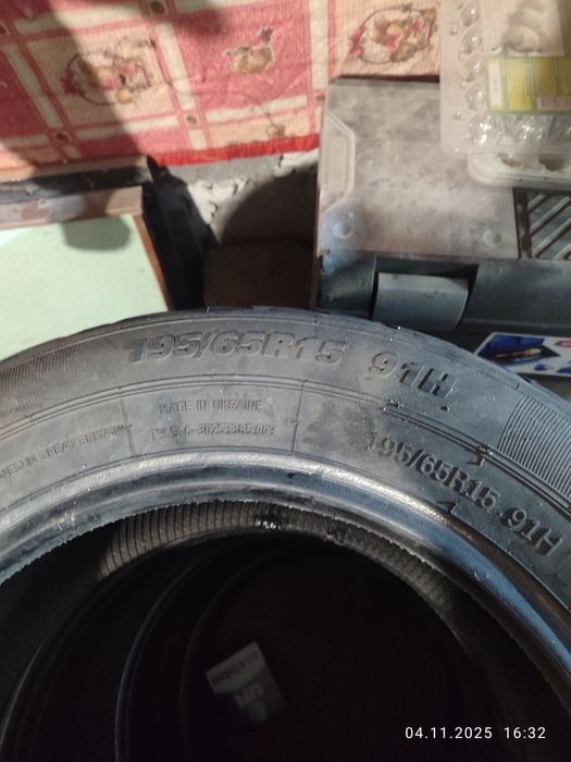 Резина 195 65 R15 зима 2шт.