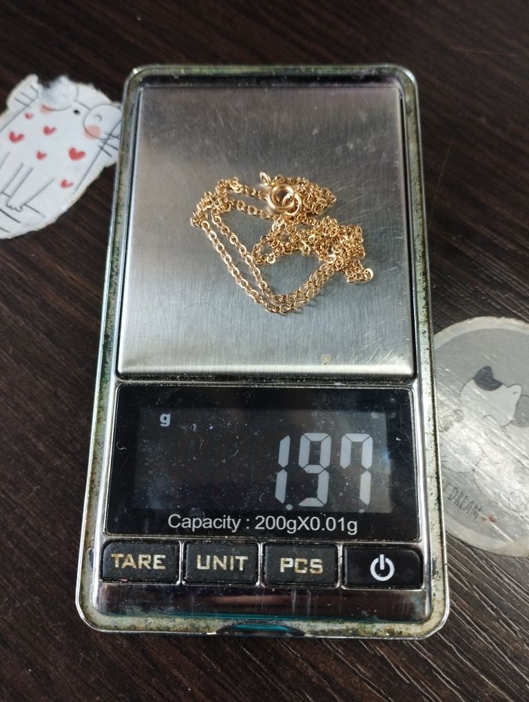 Золотая цепочка 46 см 1.97 грамма