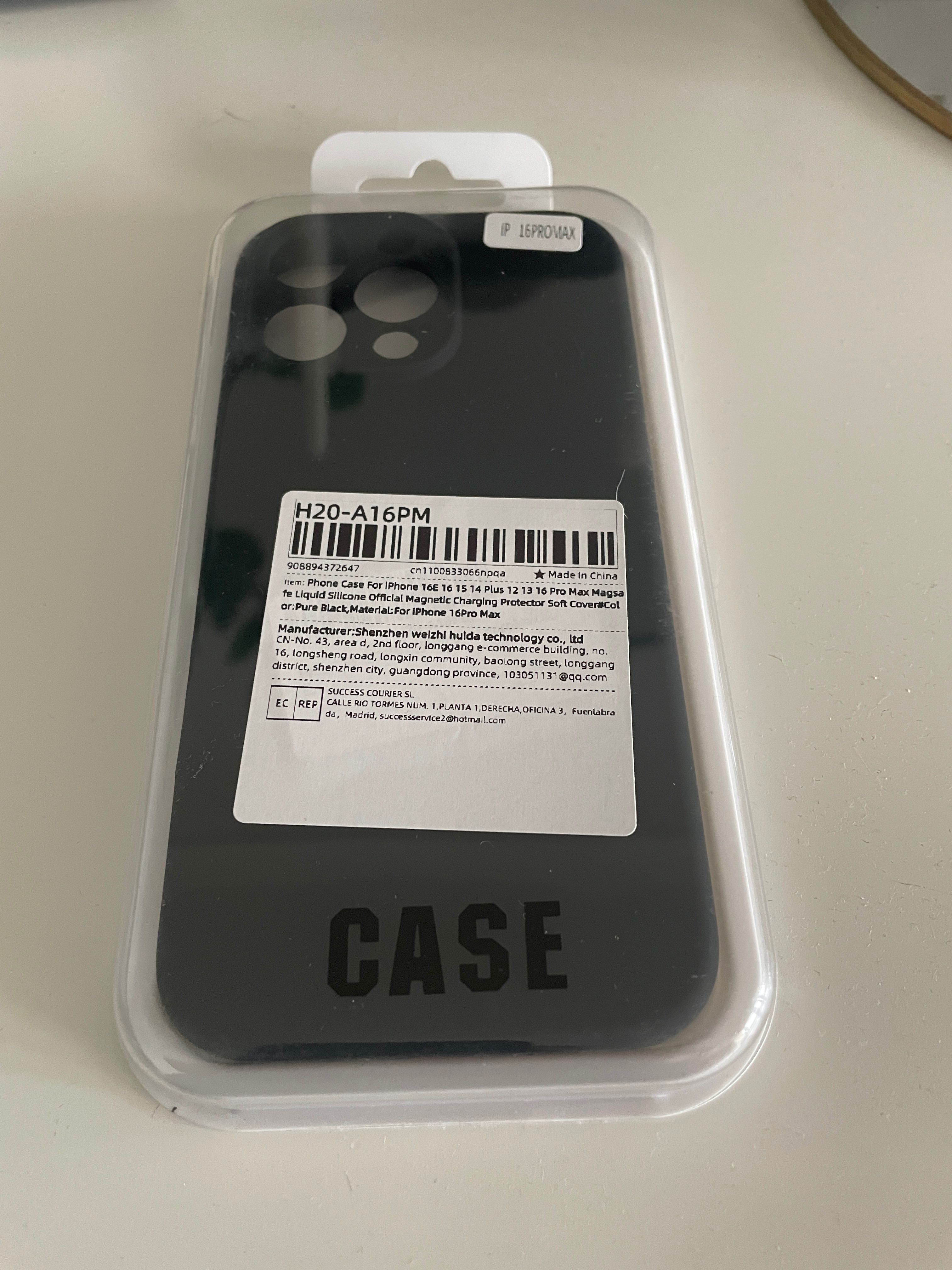 Case pokrowiec jelly żelowy gumowy czarny iPhone 16 PRO MAX nieużywany