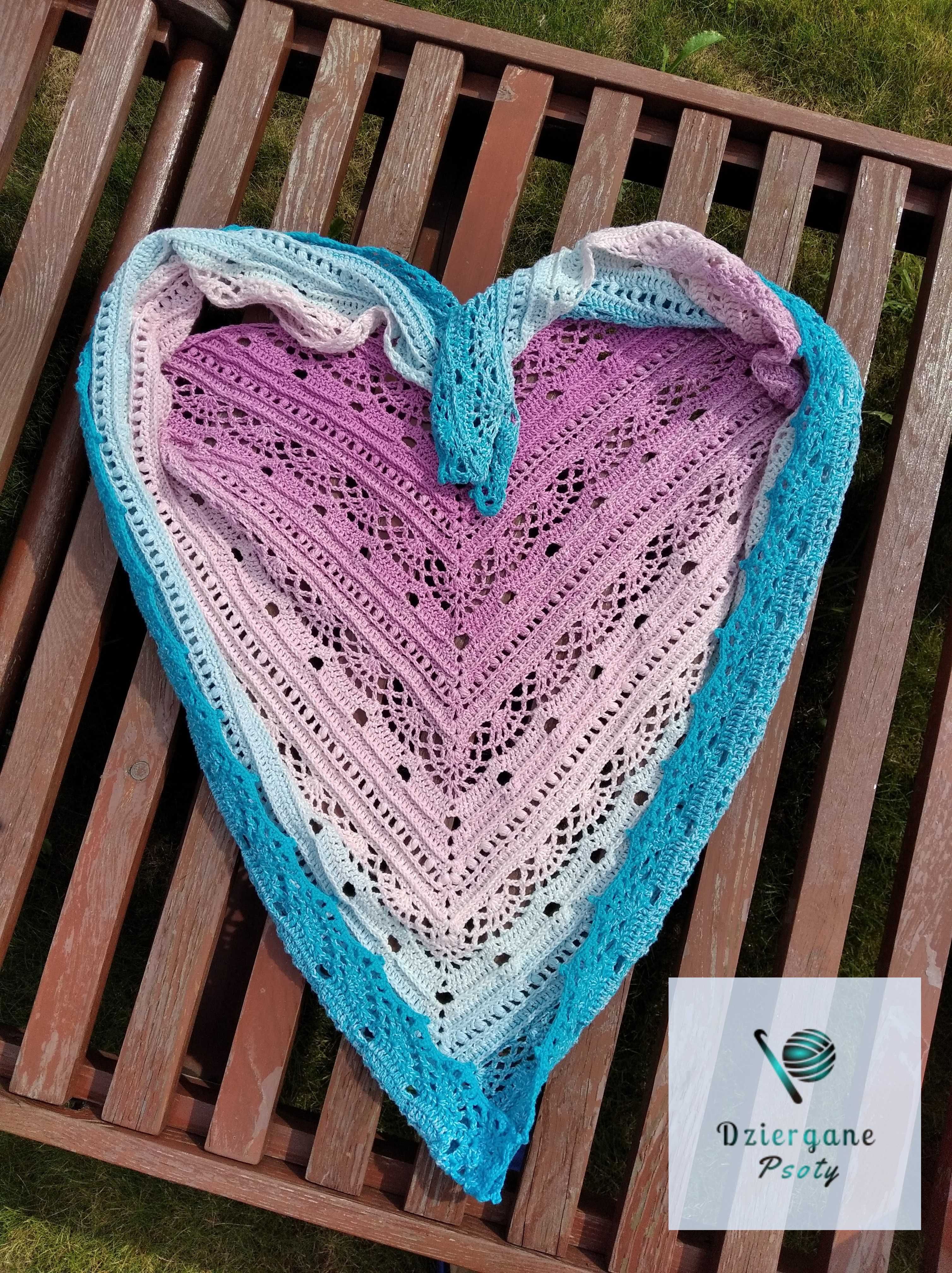 Chusta ręcznie robiona na szydełku - Handmade